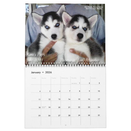 Agenda SHAAZ 2012 Kalender (Jan 2026)