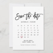 Agenda sparen de Datum Kaart (Voorkant)