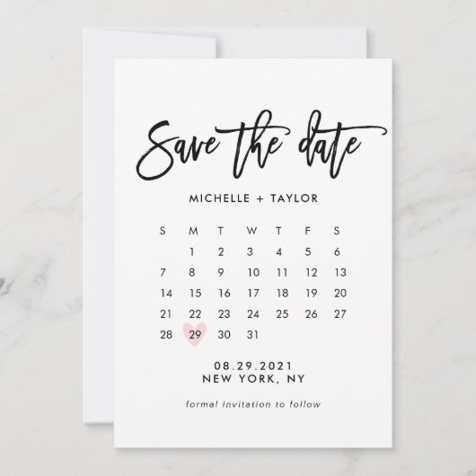 Agenda sparen de Datum Kaart (Voorkant)