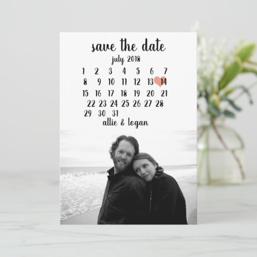 Agenda sparen de Datum Save The Date (Staand voorkant)