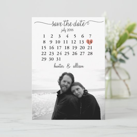 Agenda sparen de Datum Save The Date (Staand voorkant)