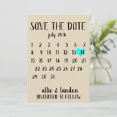 Agenda sparen de Datum Save The Date (Staand voorkant)