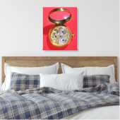 Agenda-uurwerk, c.1690 canvas afdruk (Insitu (Slaapkamer))