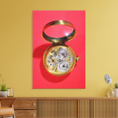 Agenda-uurwerk, c.1690 canvas afdruk (Insitu (Woonkamer))