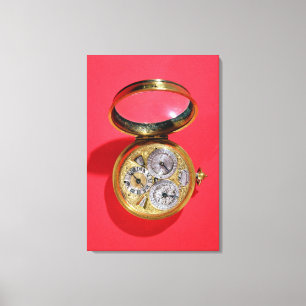Agenda-uurwerk, c.1690 canvas afdruk