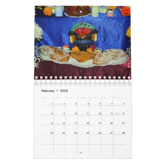 Agenda van Altares y Ofrendas Kalender (Feb 2026)