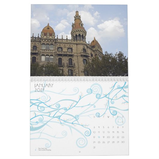 Agenda van Barcelona 2010 Kalender (Jan 2027)