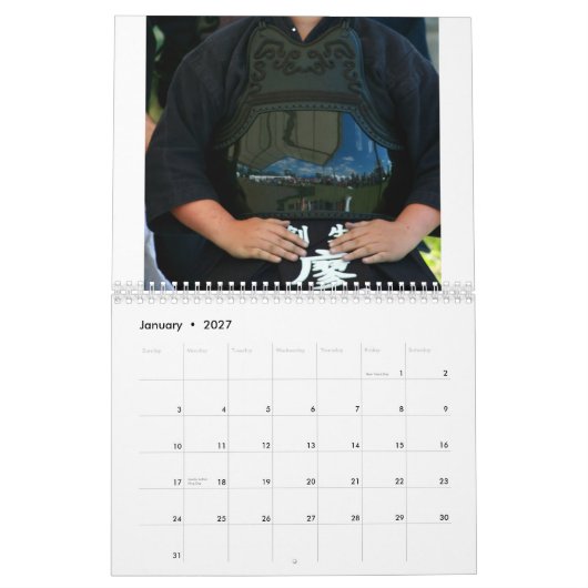Agenda van Cork Budokai 2011 Kalender (Jan 2027)
