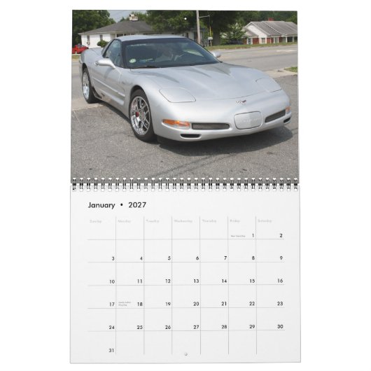 Agenda van Corvettes 2011 Kalender (Jan 2027)