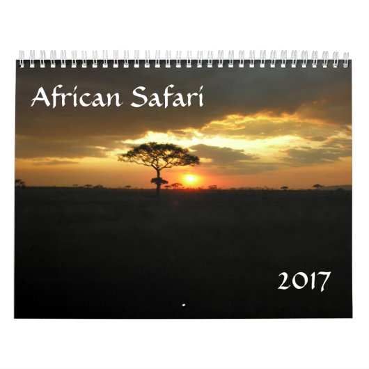Agenda van de Afrikaanse Safari 2017 Kalender (Hoes)