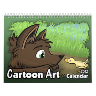 Agenda van de Cartoon 2012 art. Kalender