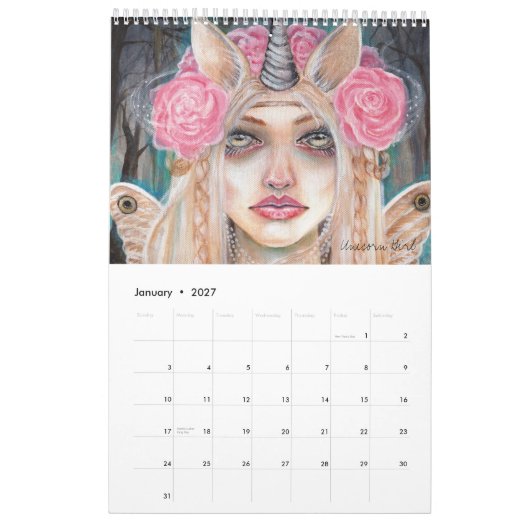 Agenda van de FAERIES door Kim Turner 2012 Kalender (Jan 2027)