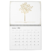 Agenda van de Floral-muur 2023 | Goud Kalender (Jan 2026)