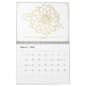 Agenda van de Floral-muur 2023 | Goud Kalender (Feb 2026)