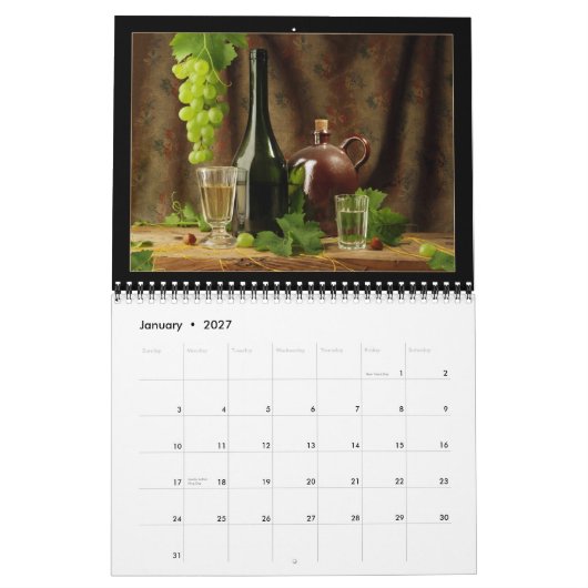 Agenda van de wijn 2015 kalender (Jan 2027)
