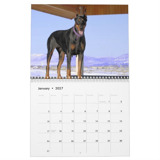 Agenda van Doberman 2013 Kalender (Jan 2027)