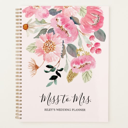 Agenda van Floral Wedding Planner Agenda Agenda Ag (Voorkant)