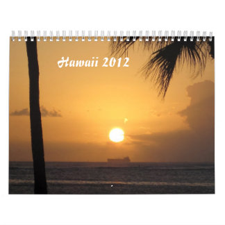 Agenda van Hawaii 2012 Kalender