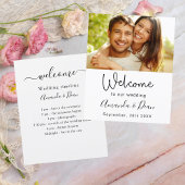 Agenda van het huwelijk - Welkomstfoto