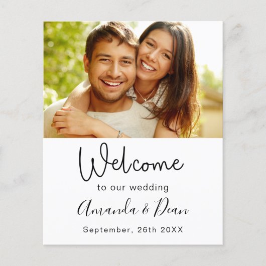 Agenda van het huwelijk - Welkomstfoto (Voorkant)