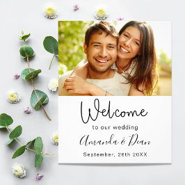 Agenda van het huwelijk - Welkomstfoto Flyer