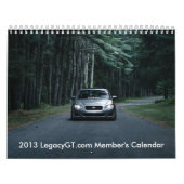Agenda van het lid van LegacyGT.com 2013 Kalender (Hoes)