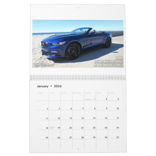 Agenda van het lid van Mustang Ecoboost.NET 2018 Kalender (Jan 2026)