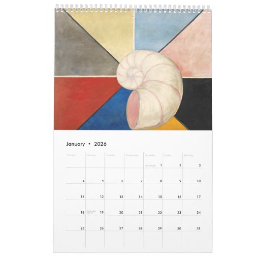 Agenda van Hilma af Klint Kalender (Jan 2026)