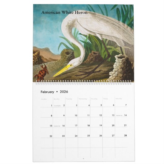 Agenda van John James Audubon Kalender (Feb 2026)