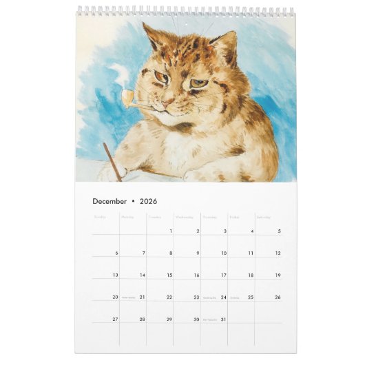 Agenda van Louis Wain Kalender (Dec 2026)