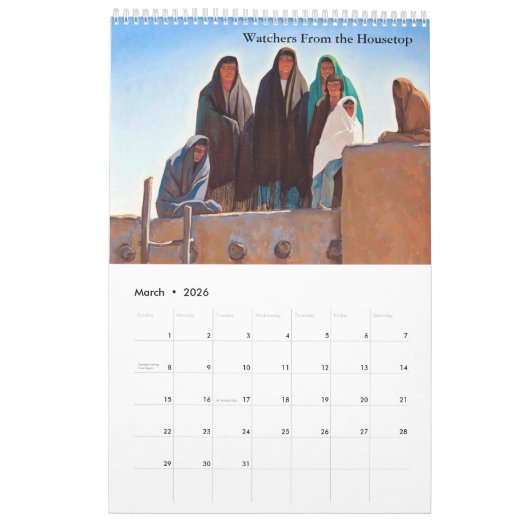 Agenda van Maynard Dixon Kalender (Mar 2026)