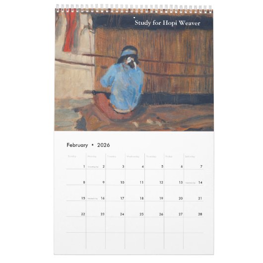Agenda van Maynard Dixon Kalender (Feb 2026)