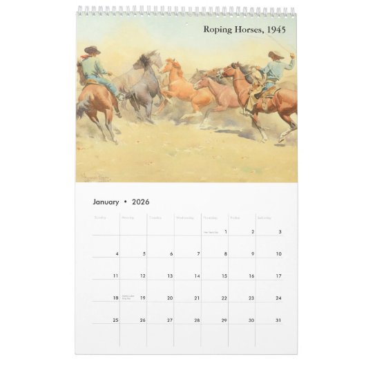 Agenda van Maynard Dixon Kalender (Jan 2026)