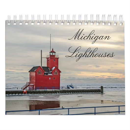 Agenda van Michigan Lighthouses voor 2020 Kalender (Hoes)