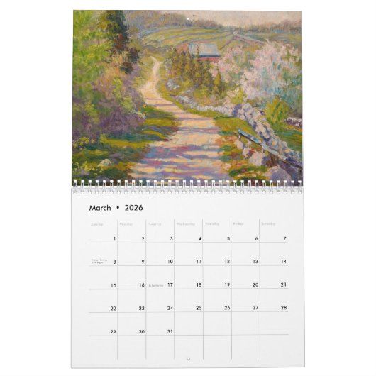 Agenda van Newell Convers Wyeth Kalender (Mar 2026)