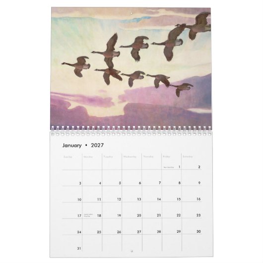 Agenda van Newell Convers Wyeth Kalender (Jan 2027)