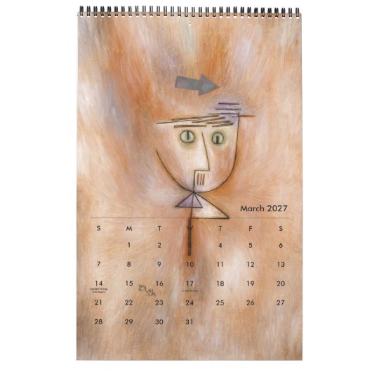 Agenda van Paul Klee Kalender (Mar 2027)