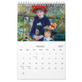 Agenda van Pierre-Auguste Renoir. Kalender (Feb 2027)