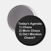 Agenda van vandaag: Chaos Magneet (Voorkant / Achterkant)