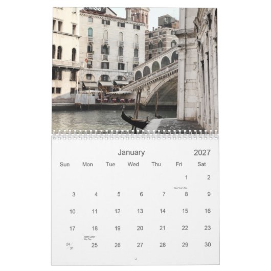 Agenda van Venetië, 2011 Kalender (Jan 2027)