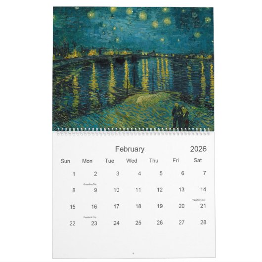Agenda van Vincent van Gogh Kalender (Feb 2026)