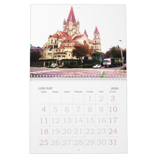 Agenda van Wenen Kalender (Jan 2026)