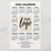 Agenda Verticaal Logo - Zakelijk Contact - Wit Briefpapier (Voorkant)