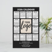 Agenda Verticale Logo - Contactgegevens voor bedri Briefpapier (Staand voorkant)