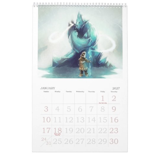 Agenda voor beste wensen 2012 kalender (Jan 2027)