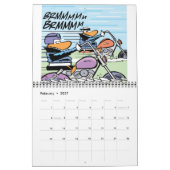 Agenda voor Cartoon Moerastekens Kalender (Feb 2027)