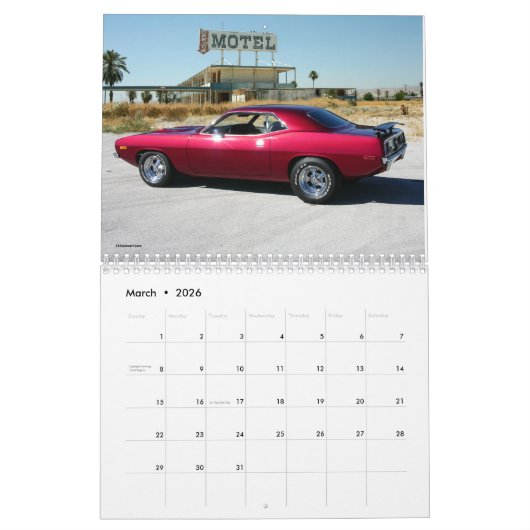 Agenda voor Cuda/Challenger Kalender (Mar 2026)