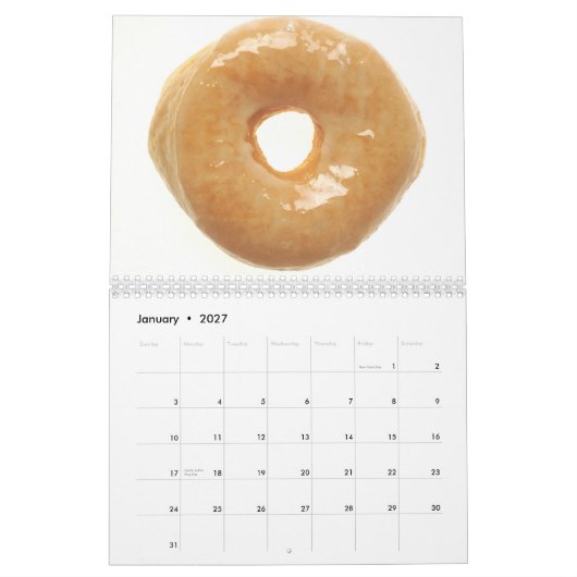 Agenda voor dessert Foods Kalender (Jan 2027)