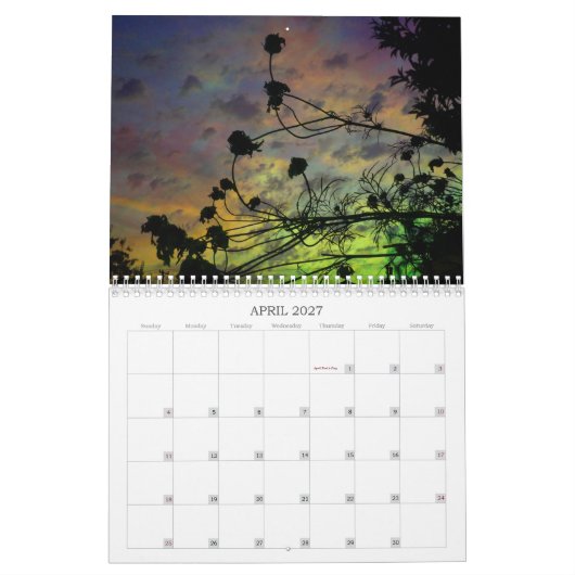 Agenda voor fotografie kalender (Apr 2027)