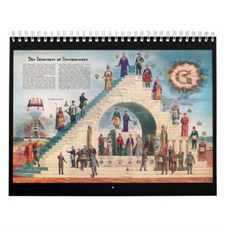 Agenda voor Freemasonry Trestle Board Kalender